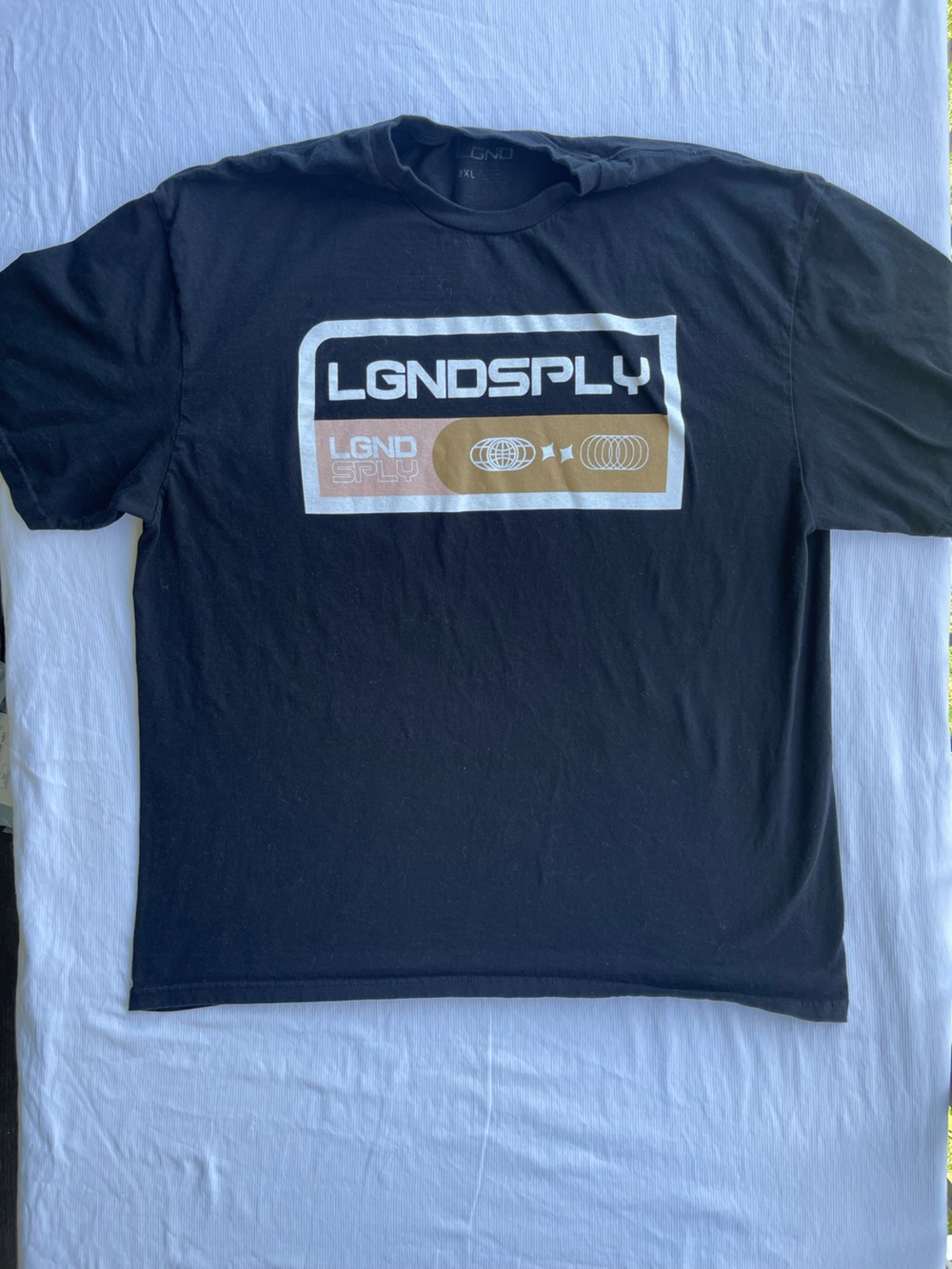 Men's Black Graphic Logo T‑Shirt